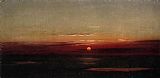 Martin Johnson Heade Famous Paintings - Sunset of the Marshes